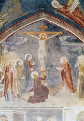 Die Kreuzigung, (Detail) aus der Kapelle von St. John, 1347